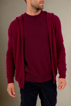Gilet Zippé Capuche - Eldo - Bordeaux