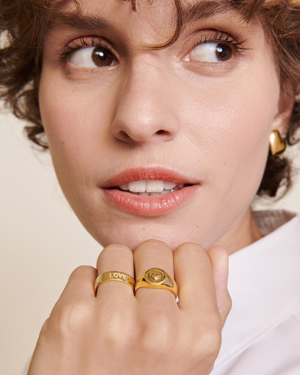 La Bague Précieuse Mama Love En Vermeil