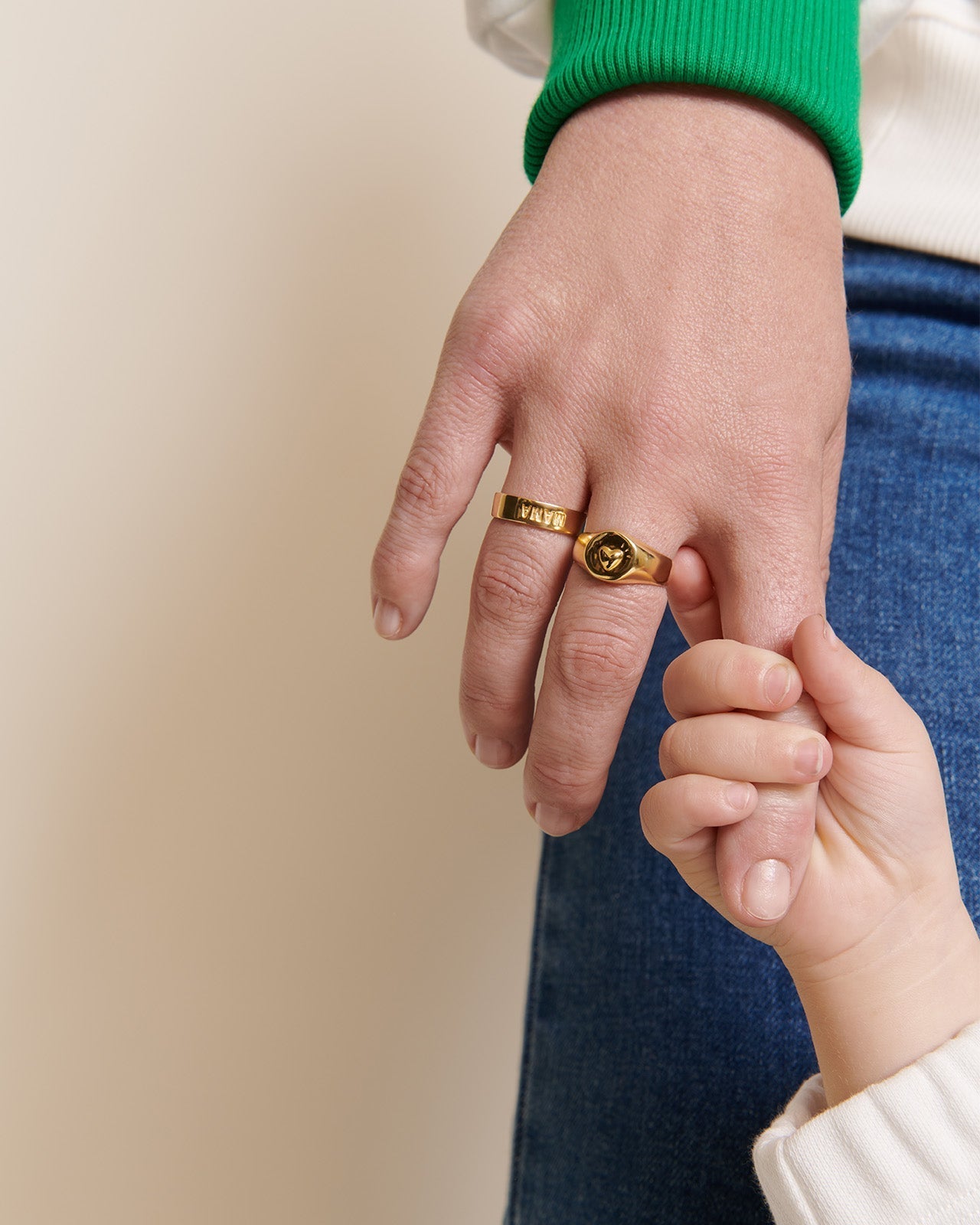 La Bague Précieuse Mama Love En Vermeil