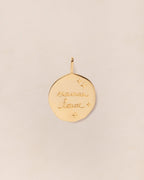 La Médaille Précieuse Seule Maman Louve - En Vermeil - 17Mm