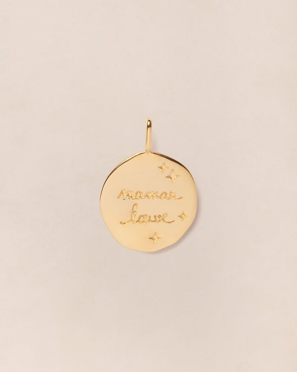 La Médaille Précieuse Seule Maman Louve - En Vermeil - 17Mm