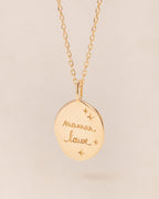 La Médaille Précieuse Seule Maman Louve - En Vermeil - 17Mm