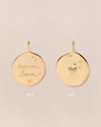 La Médaille Précieuse Seule Maman Louve - En Vermeil - 17Mm