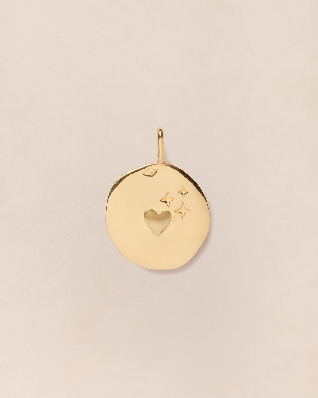 La Médaille Précieuse Seule Maman Louve - En Vermeil - 17Mm