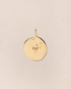 La Médaille Précieuse Seule Maman Louve - En Vermeil - 17Mm