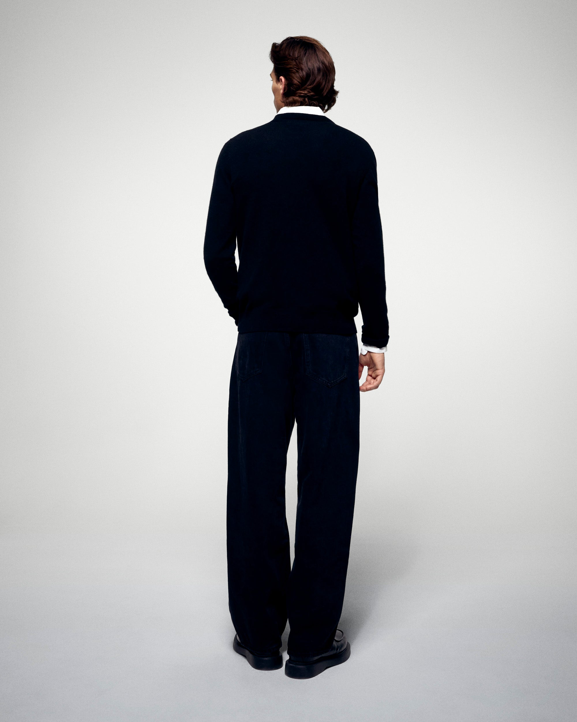 Pull Col Rond Coeur - Noir - Homme
