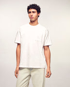 T-Shirt Col Rond À Poche