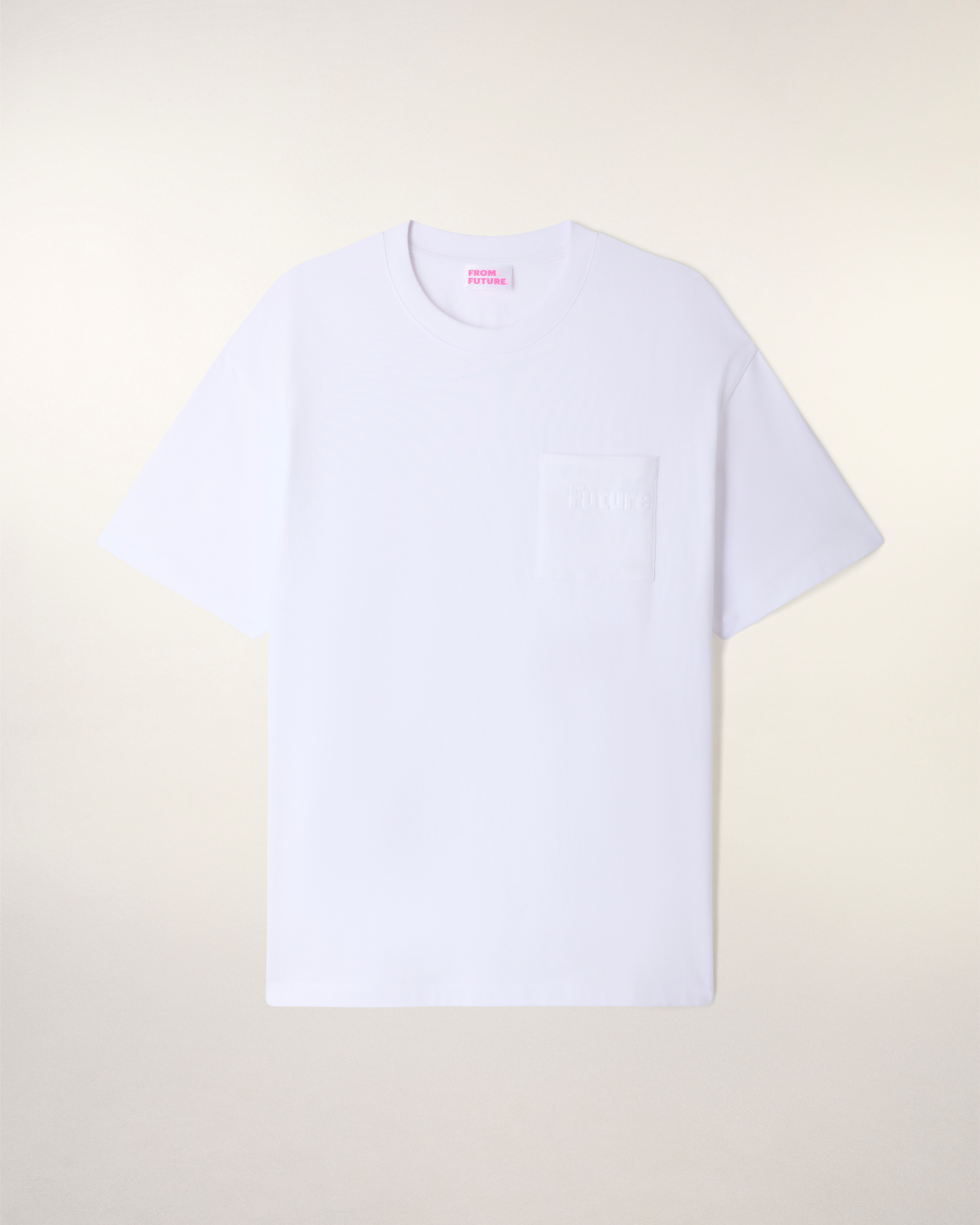 T-Shirt Col Rond À Poche