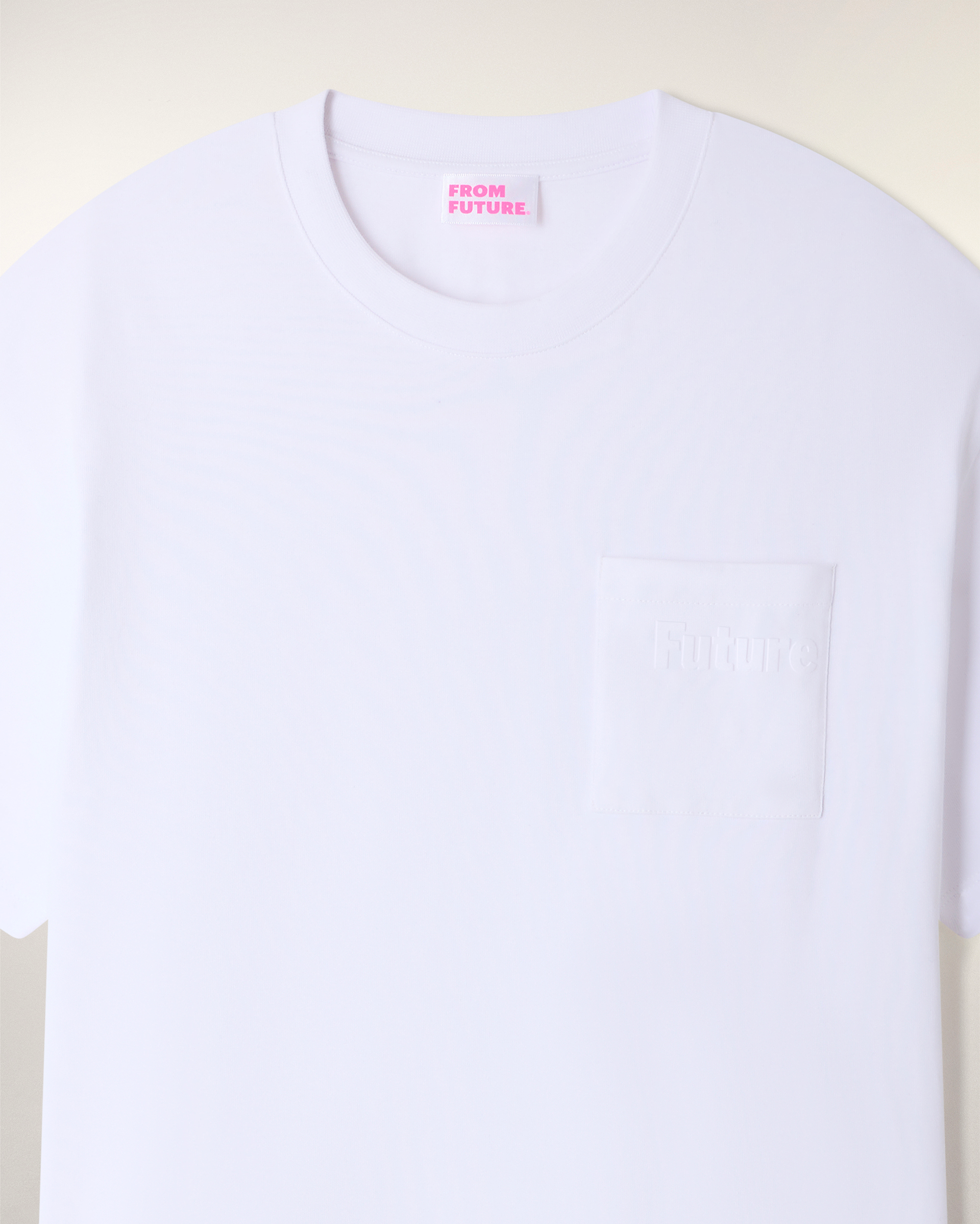 T-Shirt Col Rond À Poche