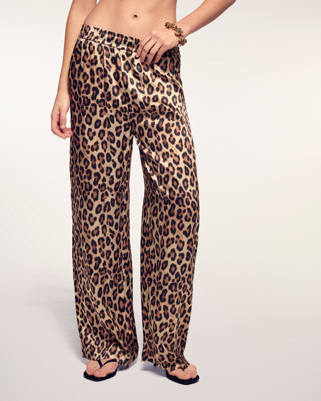 Pantalon Large Leopard
