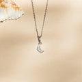 Pendentif "Diamond Moon" Diamants 0,01/5
