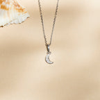 Pendentif "Diamond Moon" Diamants 0,01/5