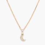 Pendentif "Diamond Moon" D0,01/5 - Or Jaune 375/1000