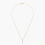 Pendentif "Diamond Moon" D0,01/5 - Or Jaune 375/1000
