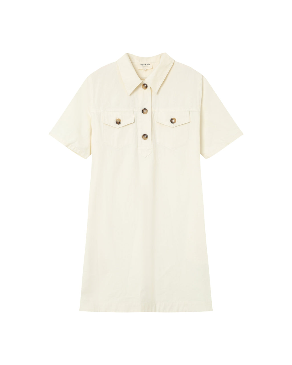 Robe Courte Philine - Ecru