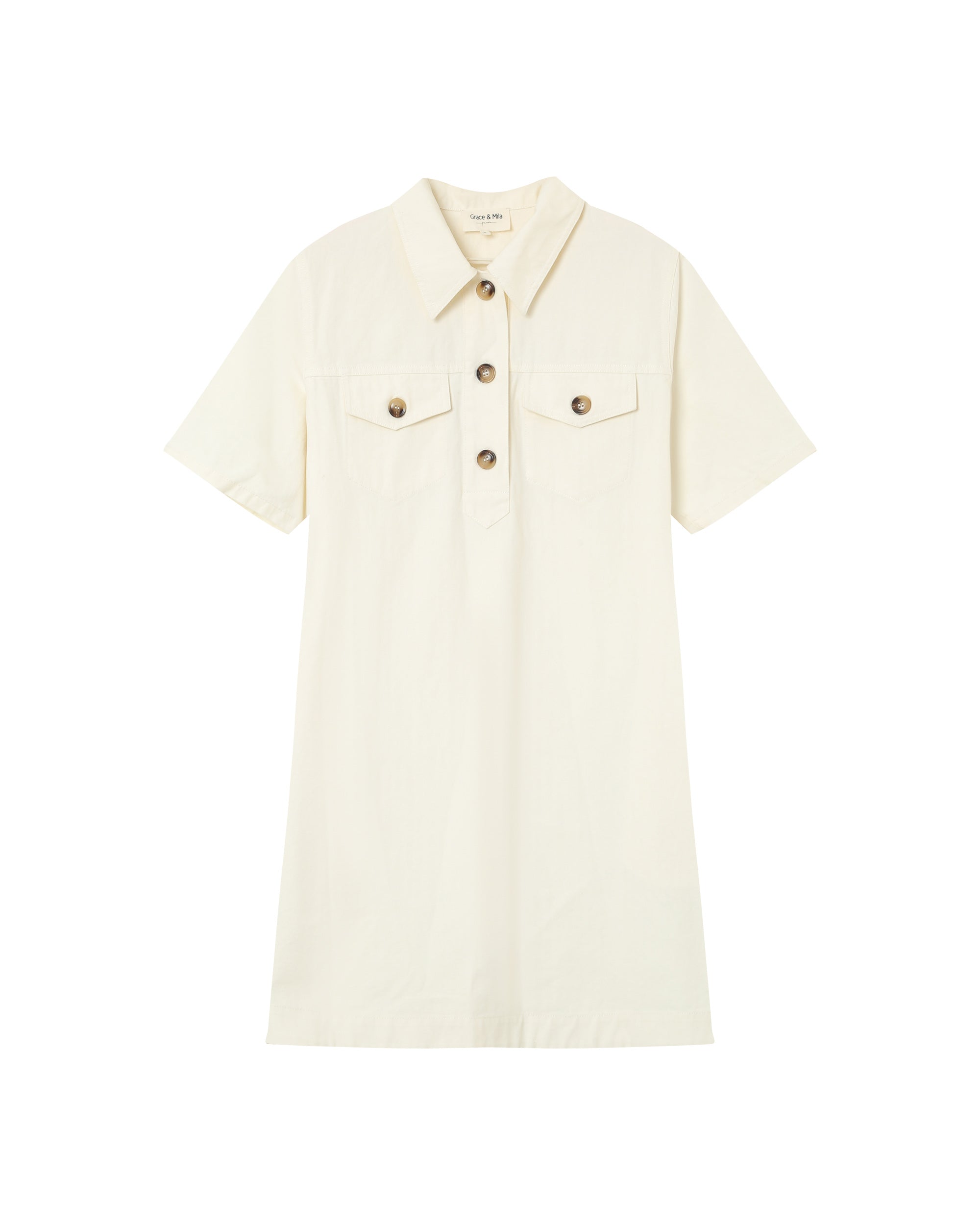 Robe Courte Philine - Ecru