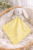 Le Lapinou Citron, Doudou Attache Tétine - Blanc - À Personnaliser