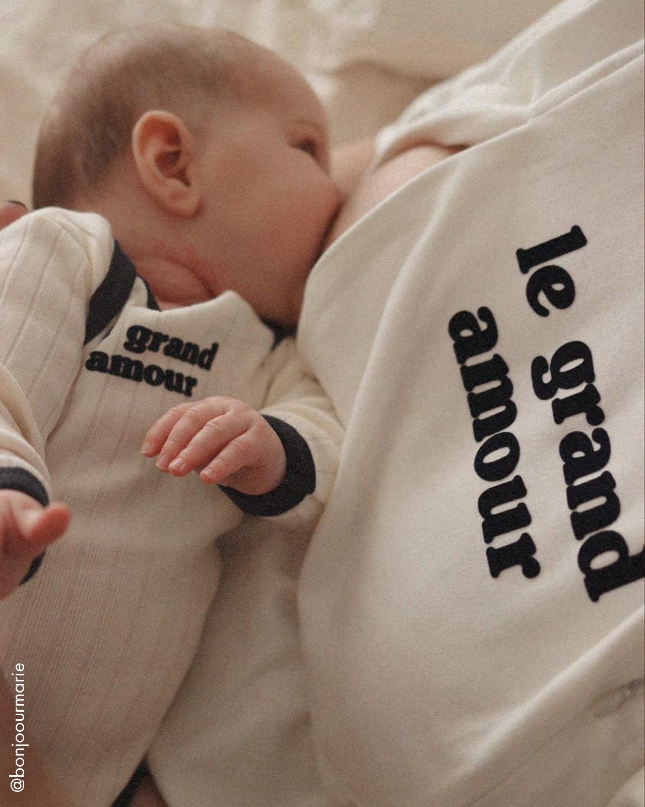 Le T-Shirt D'Allaitement Le Grand Amour En Coton Bio - Blanc