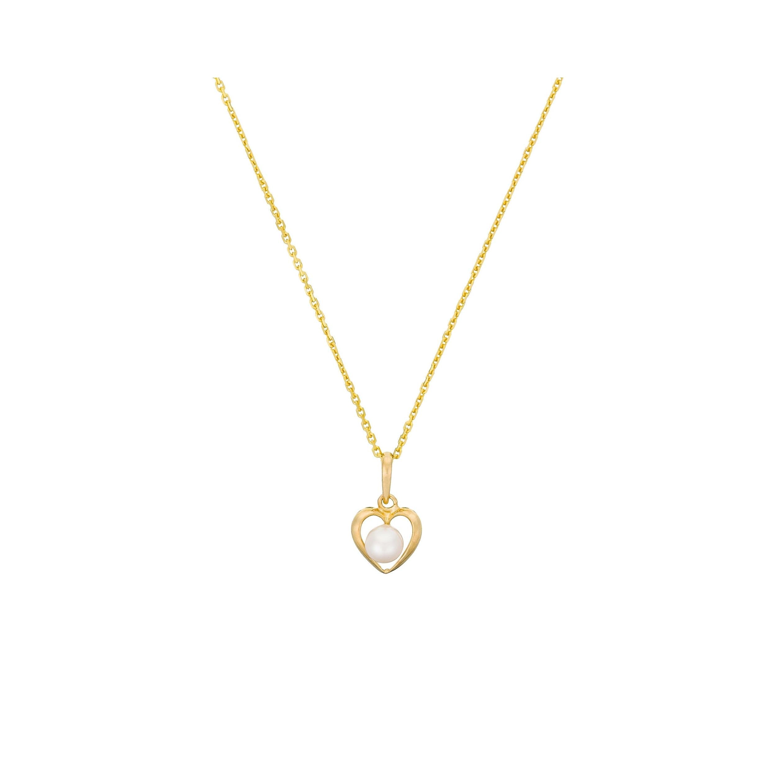 Pendentif "Lova Pearl" Or Jaune 375/1000 Perle Blanche