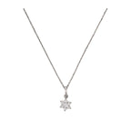 Pendentif "Le Messager Blanc" Or Blanc 375/1000 Et Zirconium