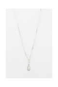 Pendentif "Authentique" Or Blanc 375/1000 Et Zirconium