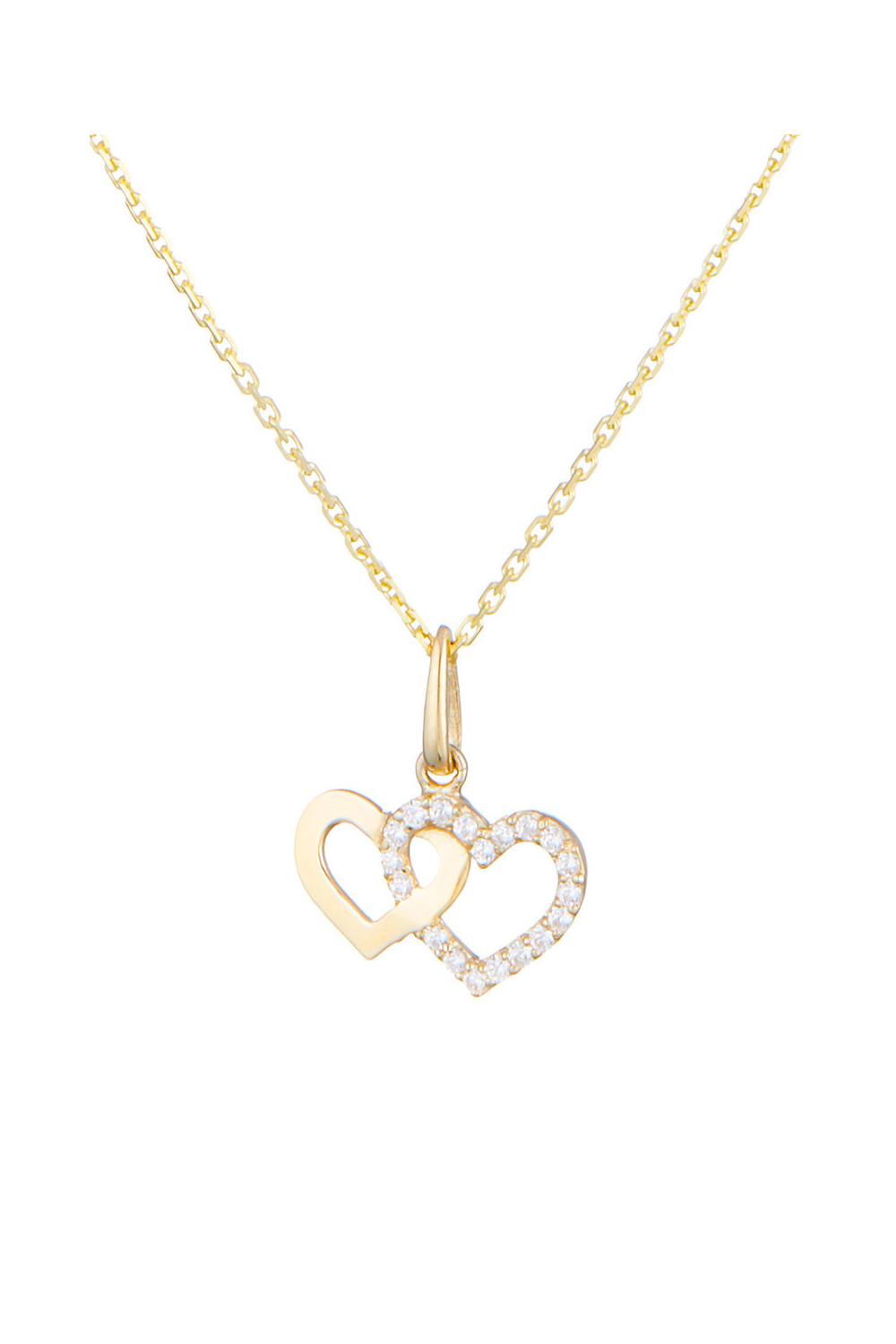 Pendentif "Enlace Moi" Or Jaune 375/1000 Et Zirconium