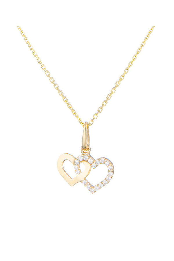 Pendentif "Enlace Moi" Or Jaune 375/1000 Et Zirconium
