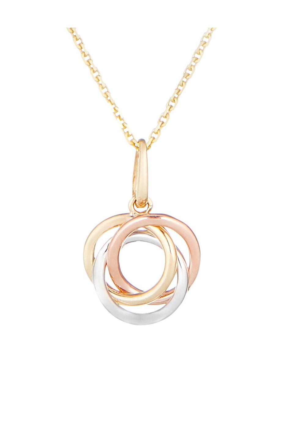 Pendentif "Croisade" Or Tricolore 375/1000