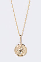 Pendentif Astro Lisse "Vierge" - Or Jaune 375/1000