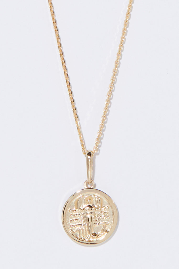 Pendentif Astro Lisse "Scorpion" - Or Jaune 375/1000