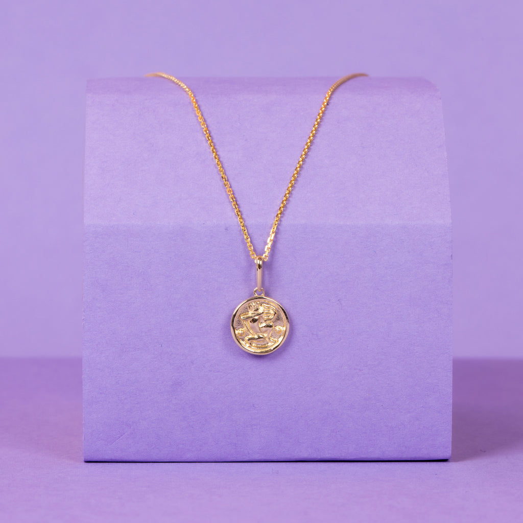 Pendentif Astro Lisse "Sagittaire" - Or Jaune 375/1000