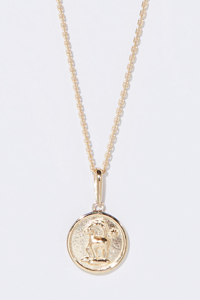 Pendentif Astro Lisse "Capricorne" - Or Jaune 375/1000