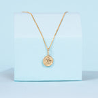 Pendentif Astro Lisse "Verseau" - Or Jaune 375/1000