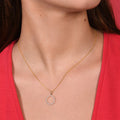 Pendentif "Zelie"Or Jaune 375/1000 Et Zirconium