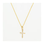 Pendentif "Croix Honneteté" Or Jaune  375/1000 Et Zirconium