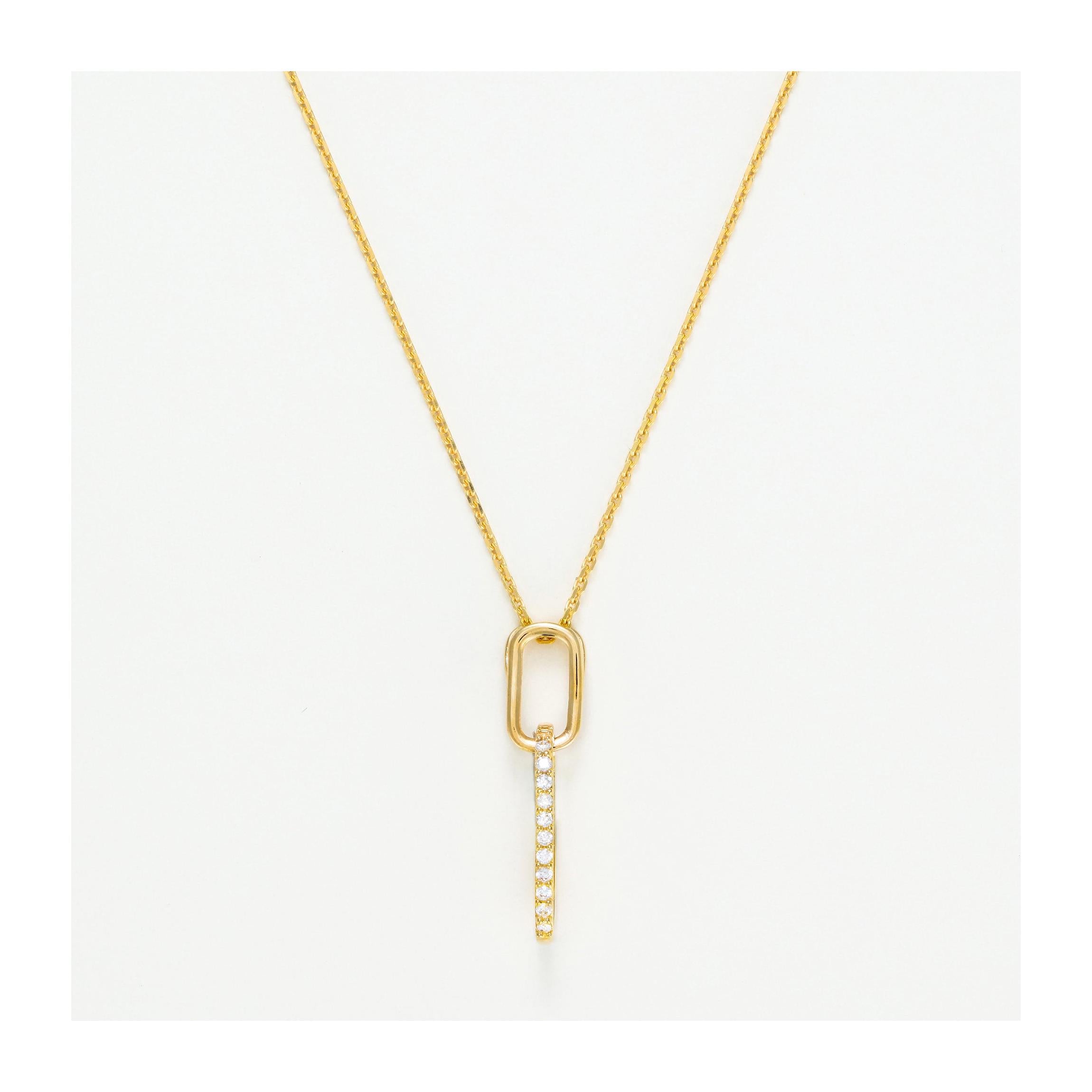 Pendentif "Alexia" Or Jaune  375/1000 Et Zirconium