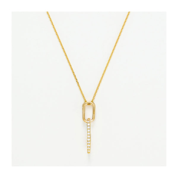 Pendentif "Alexia" Or Jaune  375/1000 Et Zirconium
