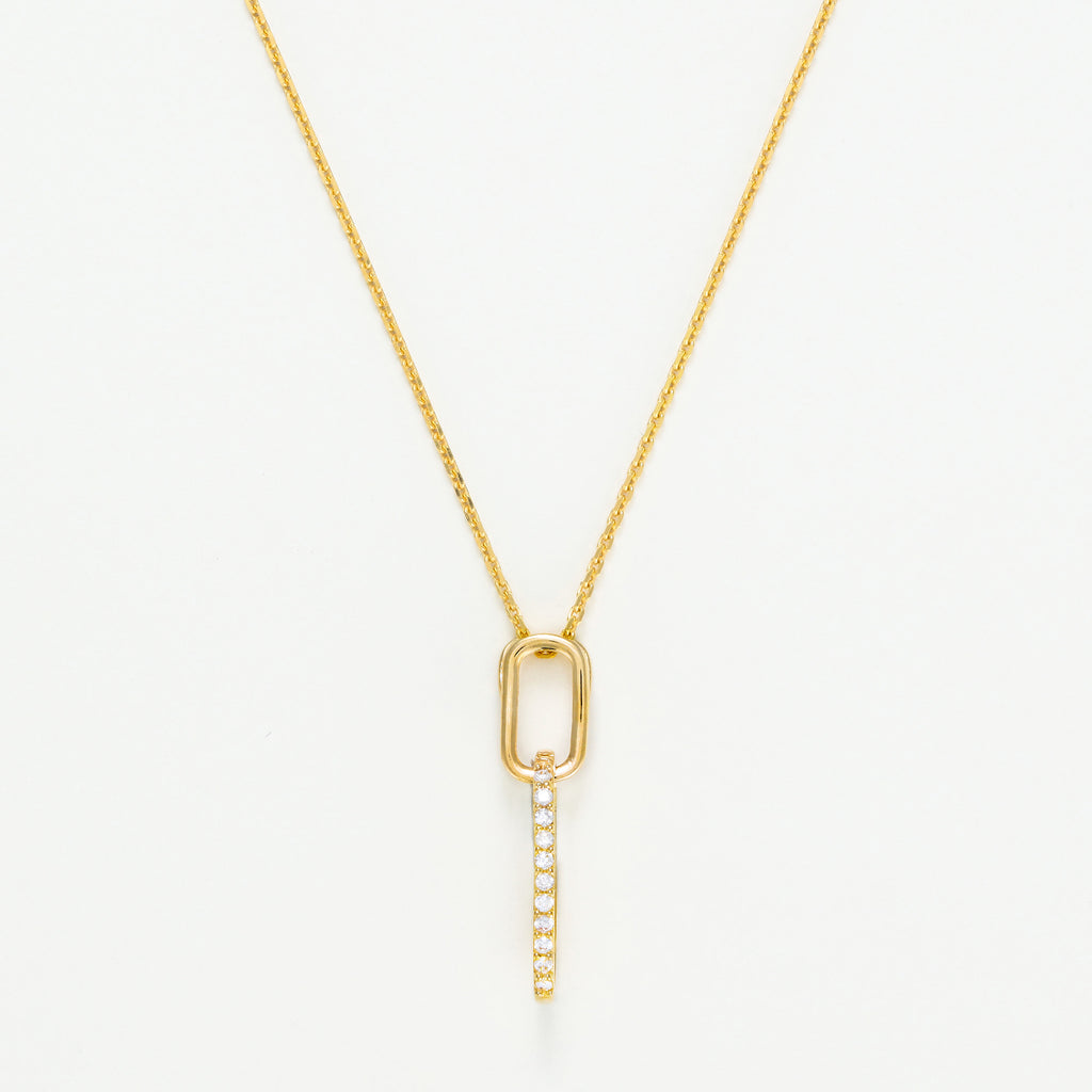 By Colette - Pendentif Alexia - Or Jaune Et Zirconium