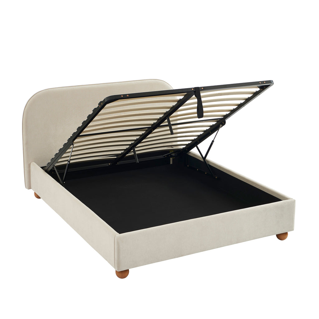Pilka - Lit - Tissu Chenille - Beige