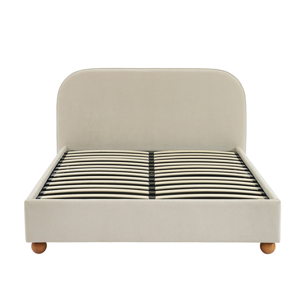 Pilka - Lit - Tissu Chenille - Beige