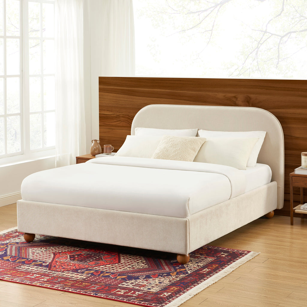 Pilka - Lit - Tissu Chenille - Beige