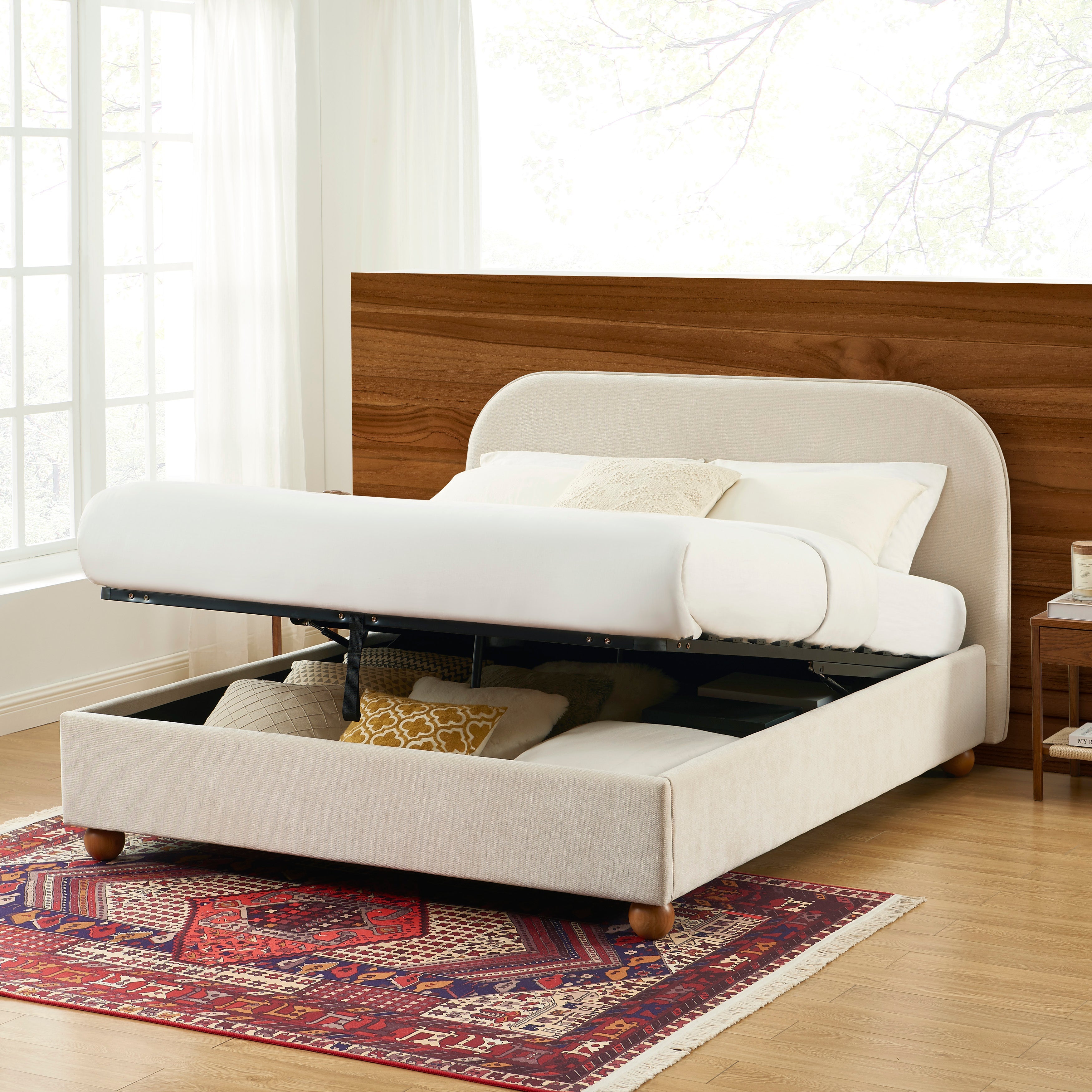 Pilka - Lit - Tissu Chenille - Beige
