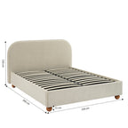Pilka - Lit - Tissu Chenille - Beige