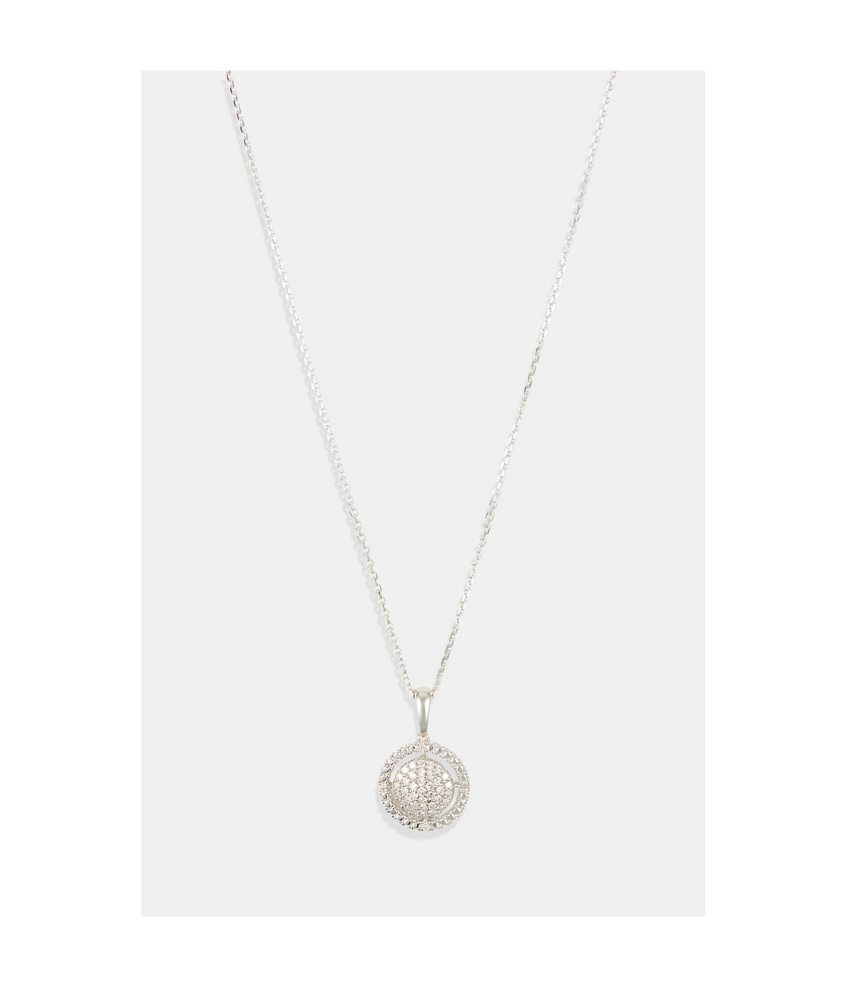 Pendentif "Lidia" D 0,15/41 - Or Blanc 375/1000