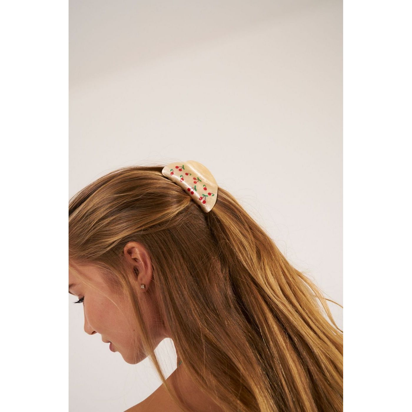 Pince À Cheveux Mini Cherry - Rouge