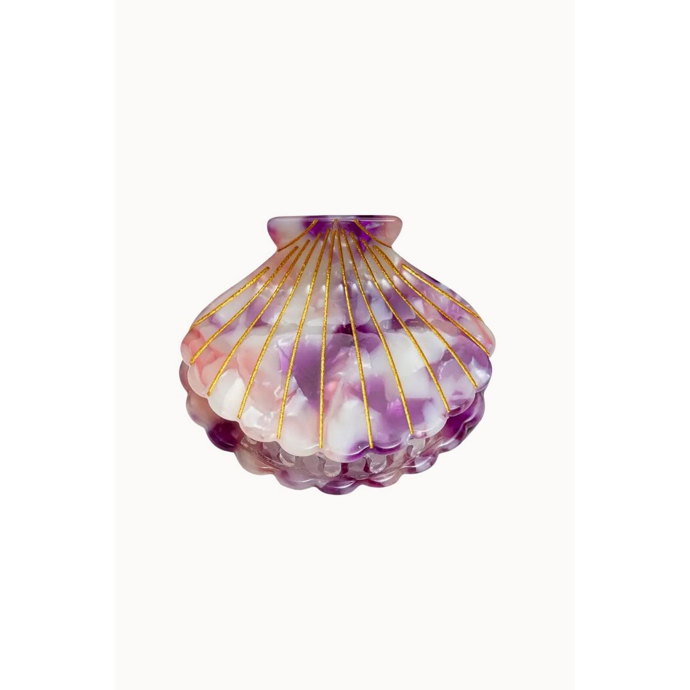 Pince À Cheveux Shell Violet - Lilas
