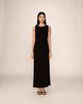 Robe Longue Pistache - Noir