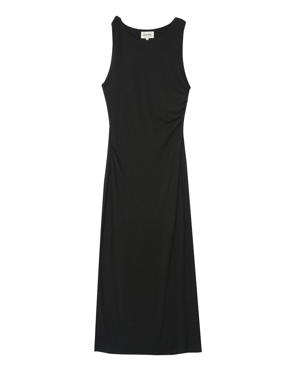 Robe Longue Pistache - Noir