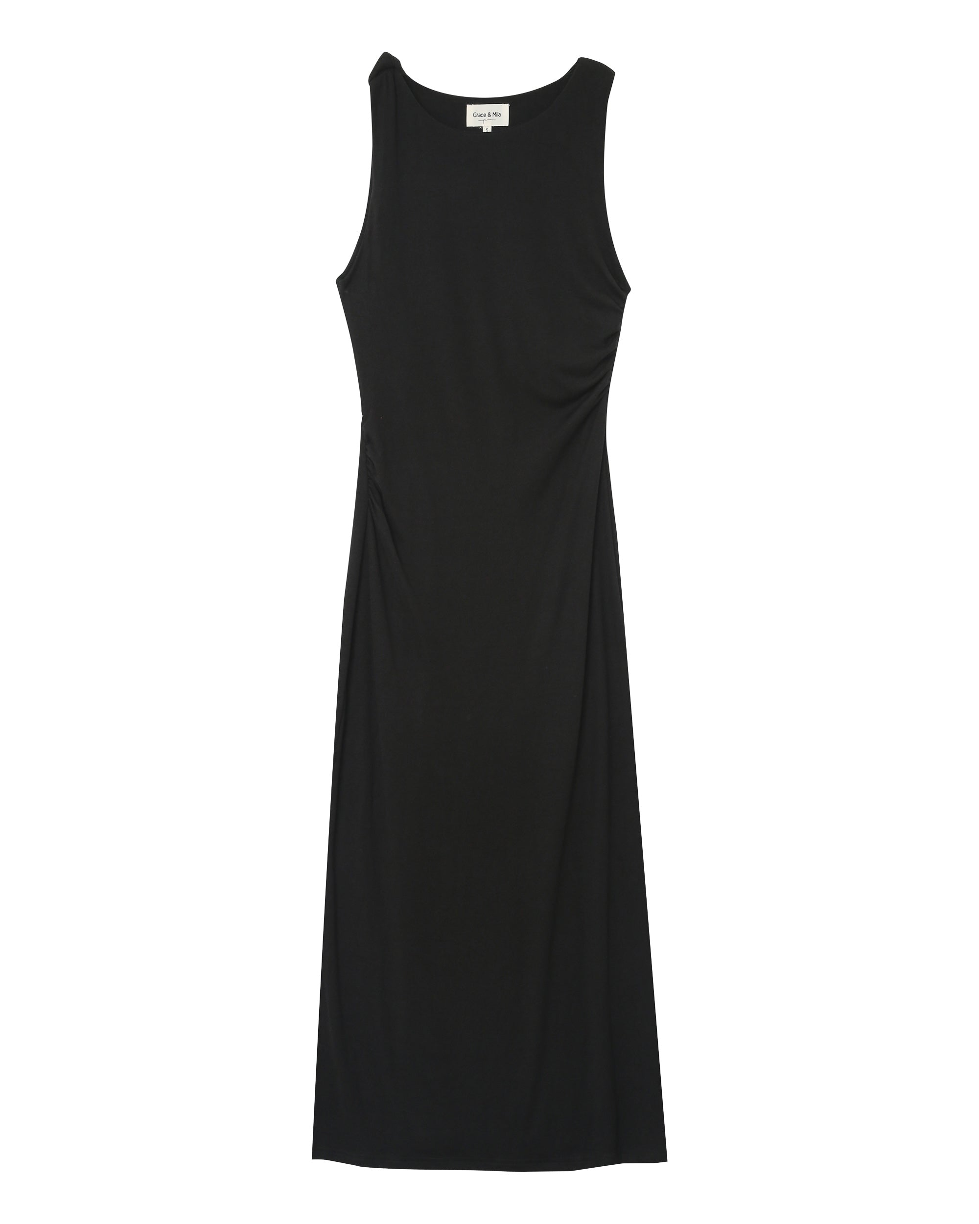 Robe Longue Pistache - Noir