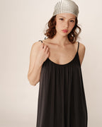 Robe Longue Pivoine - Anthracite